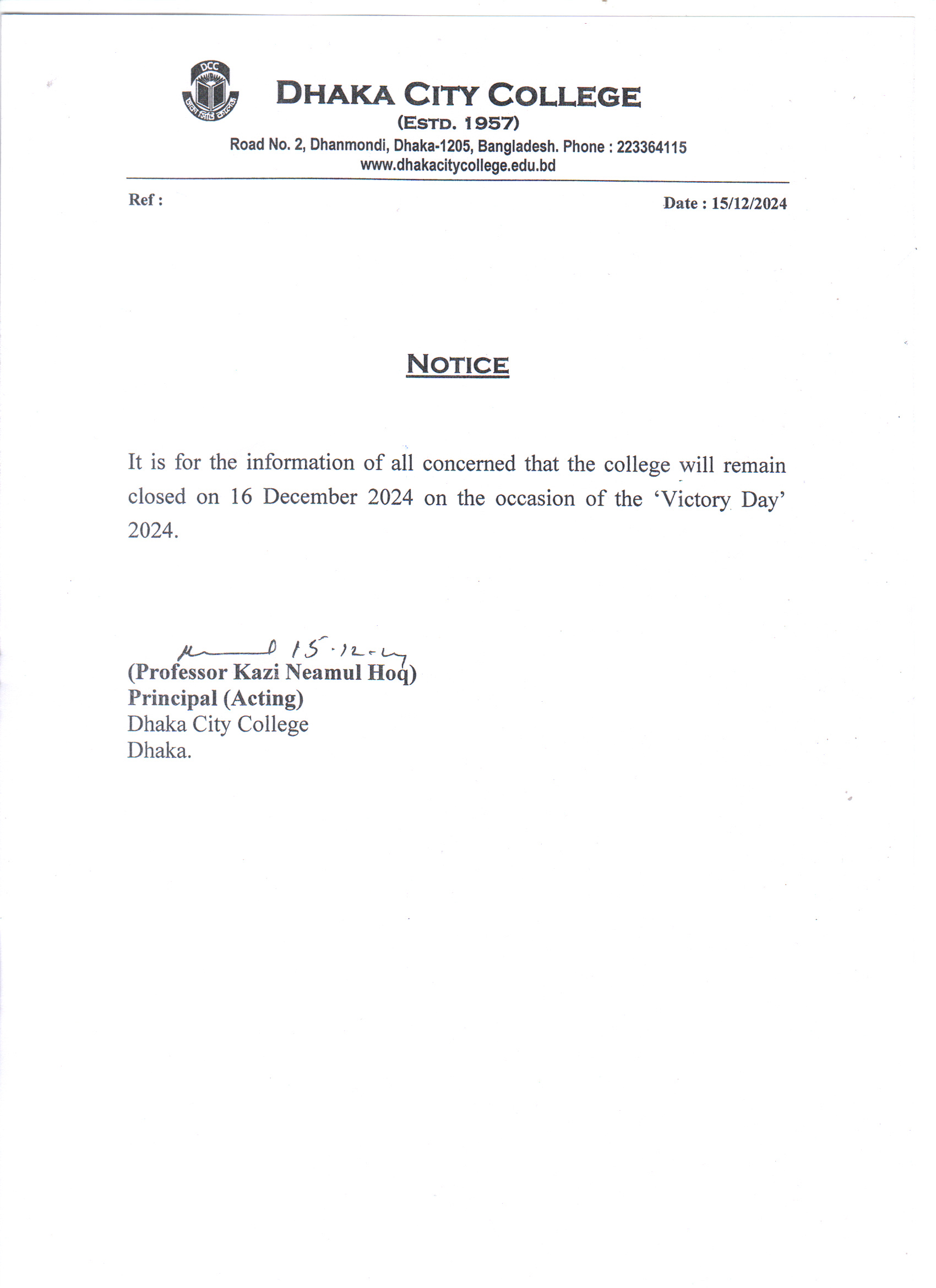 Notice