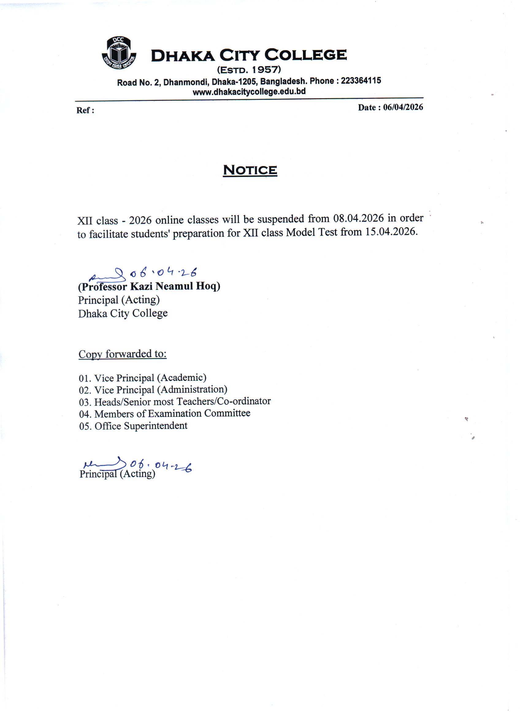 Notice
