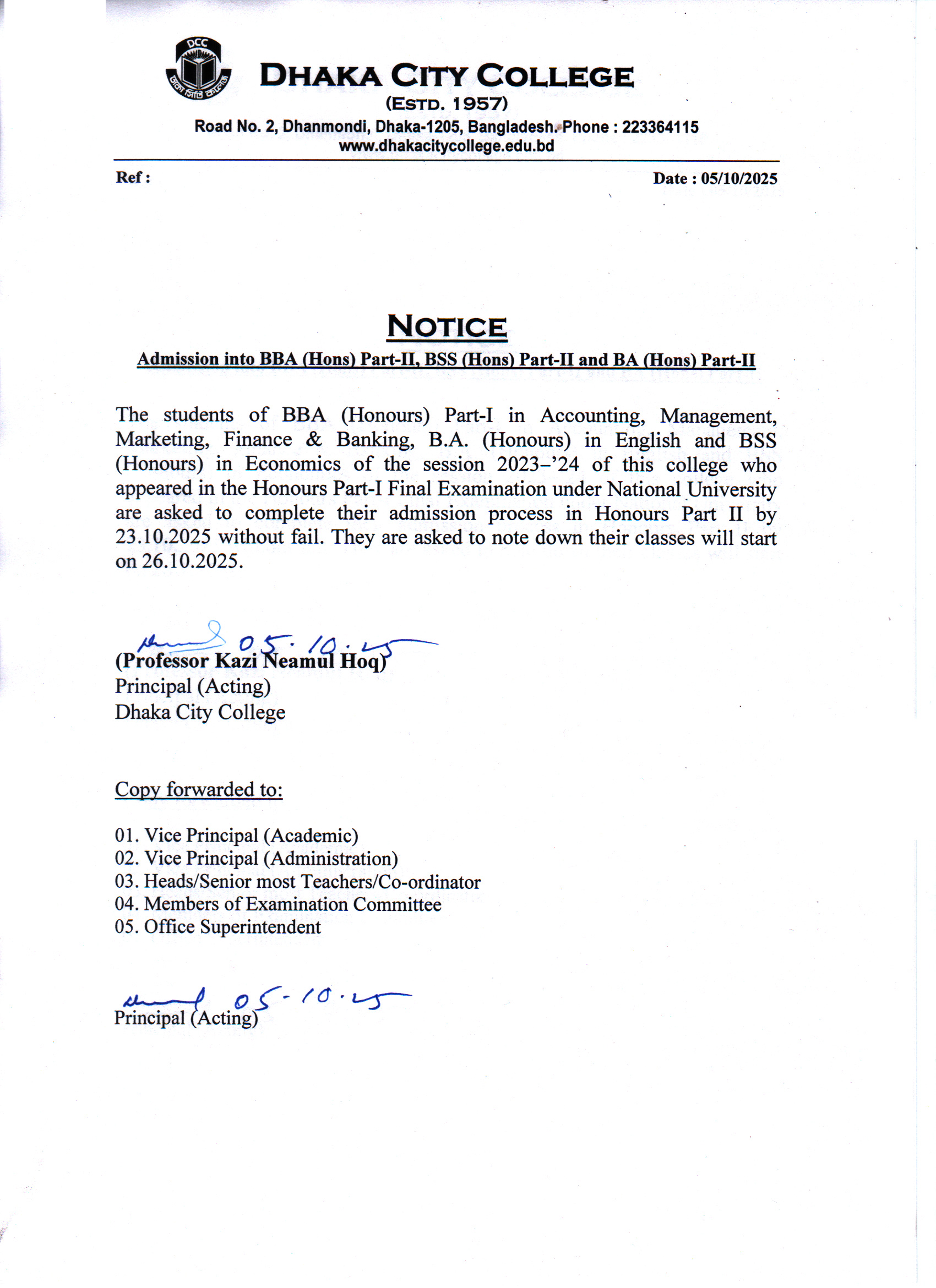 Notice