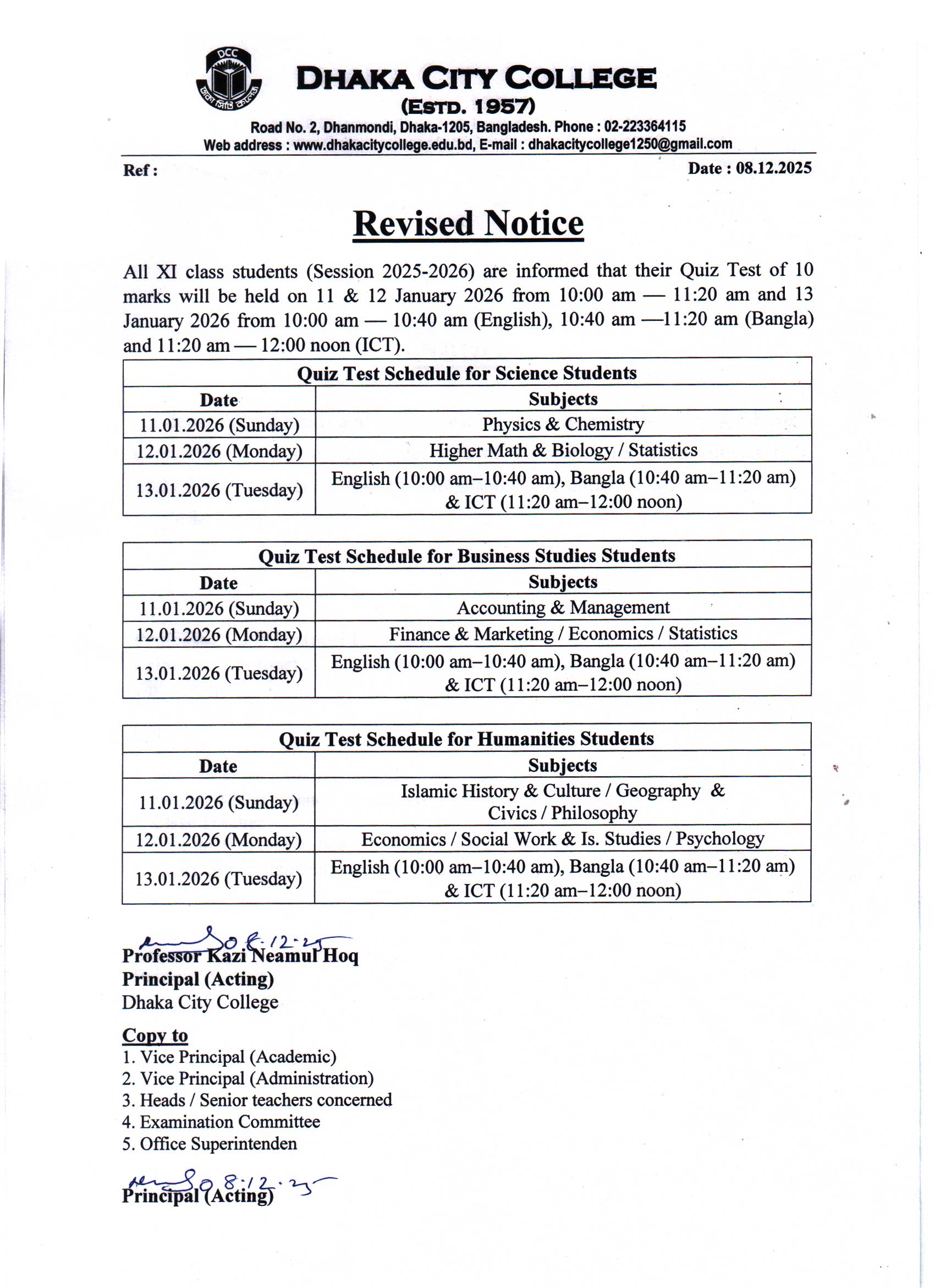 Notice