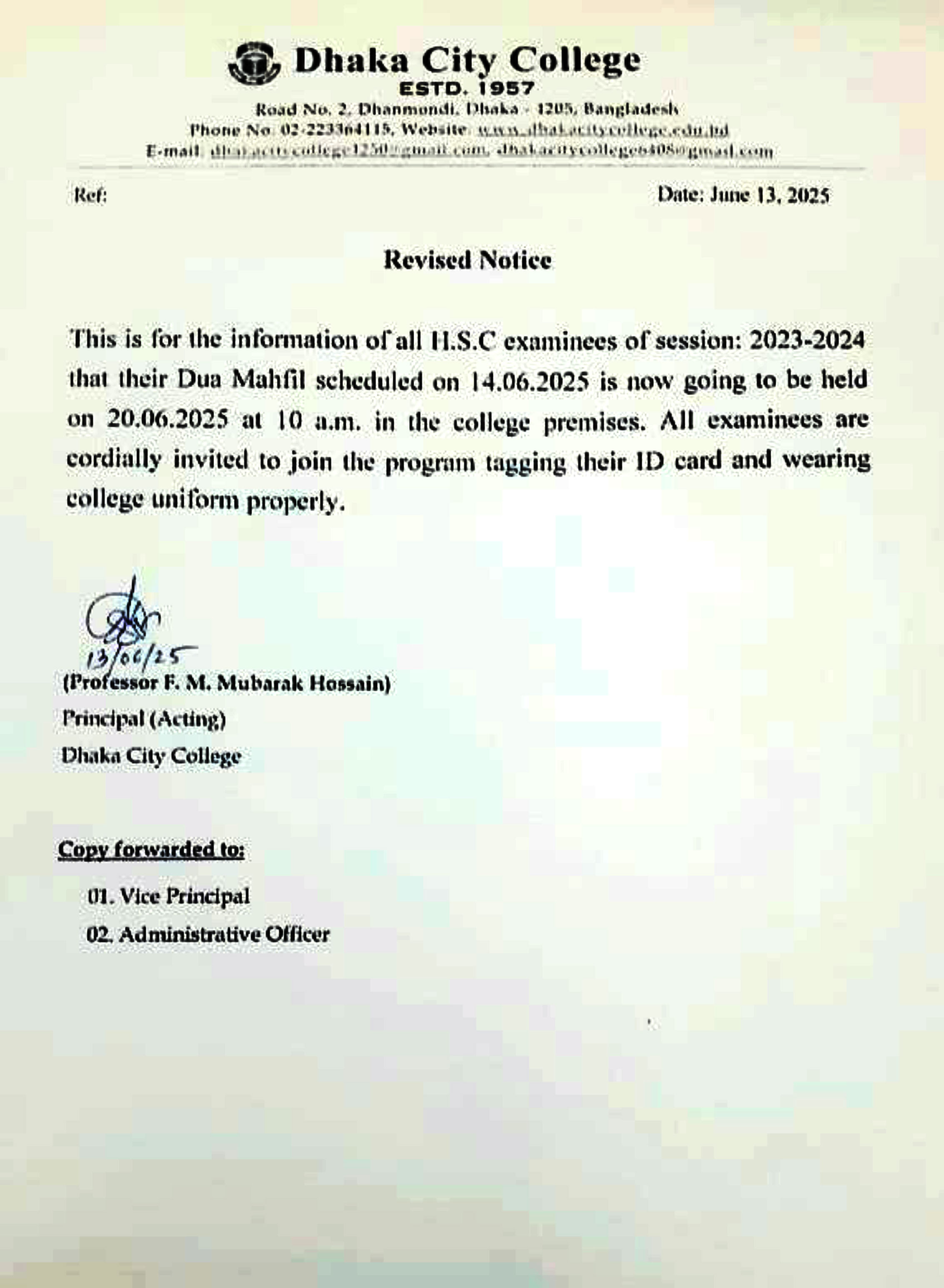 Notice