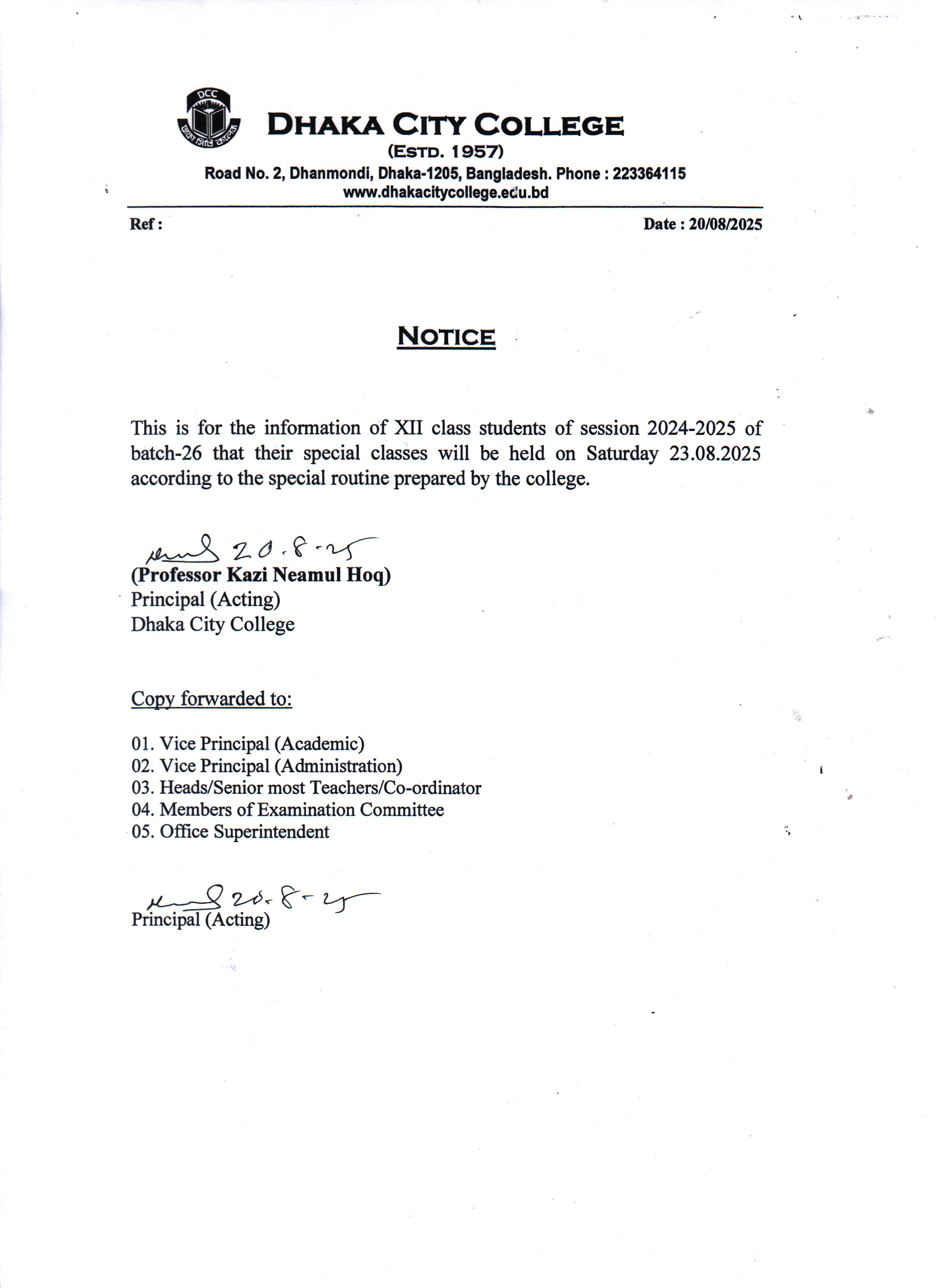 Notice