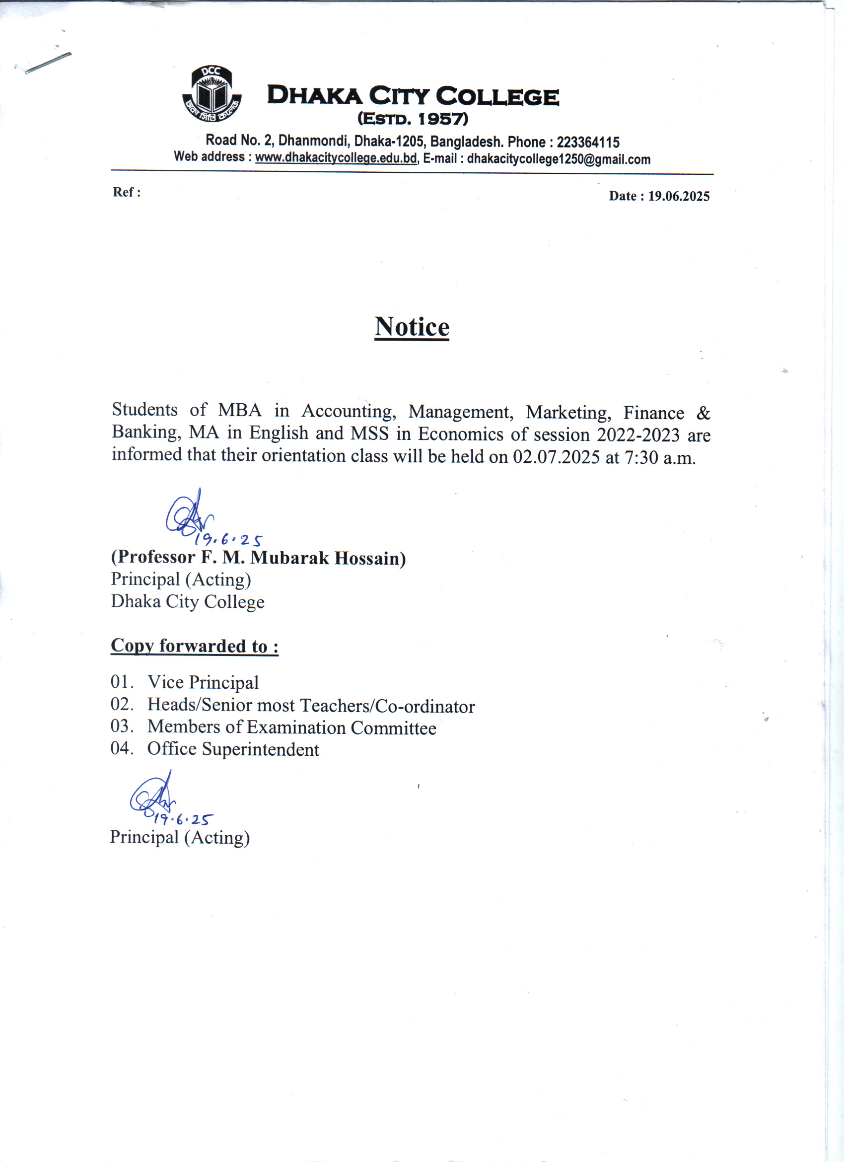 Notice