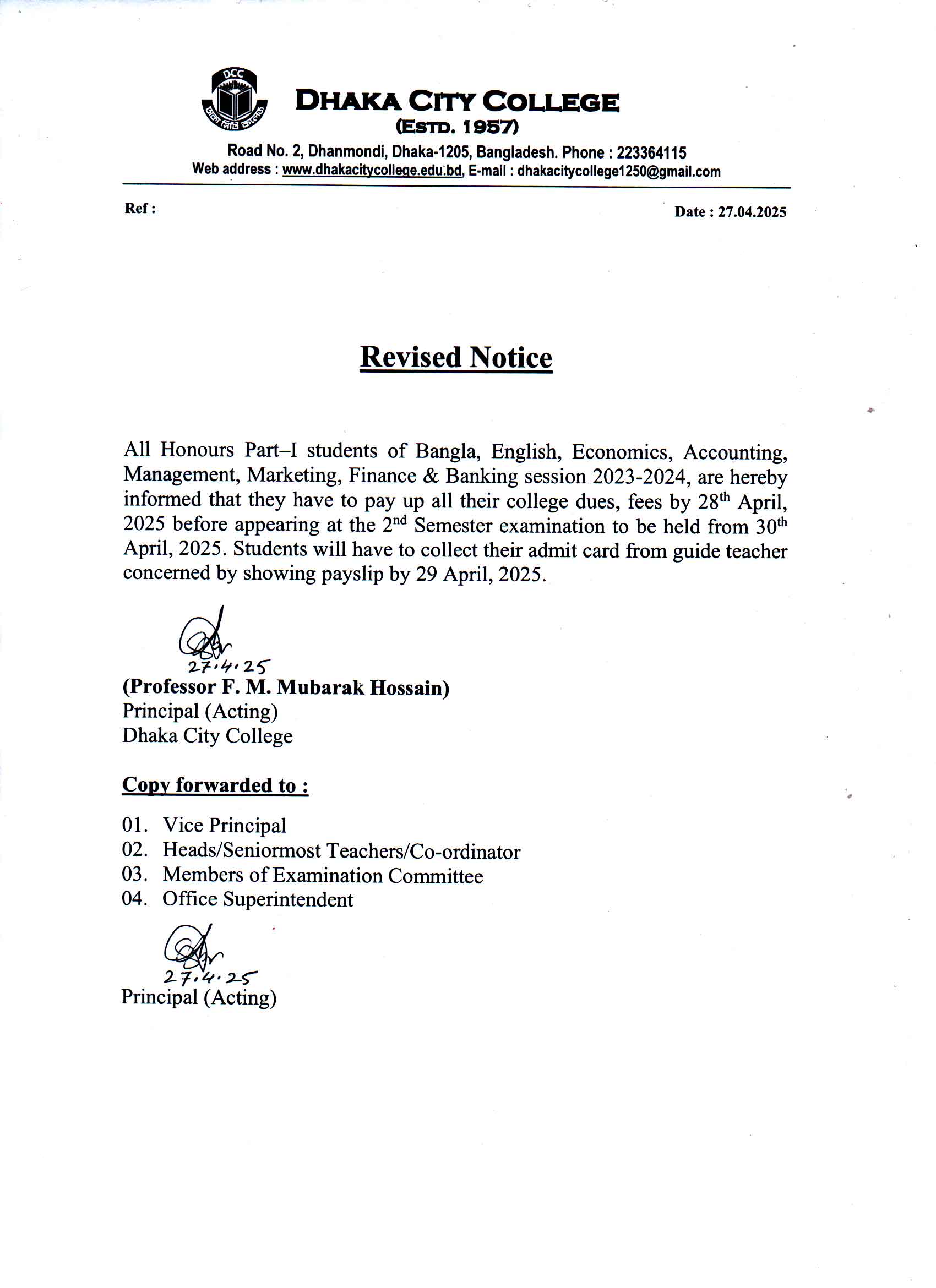 Notice