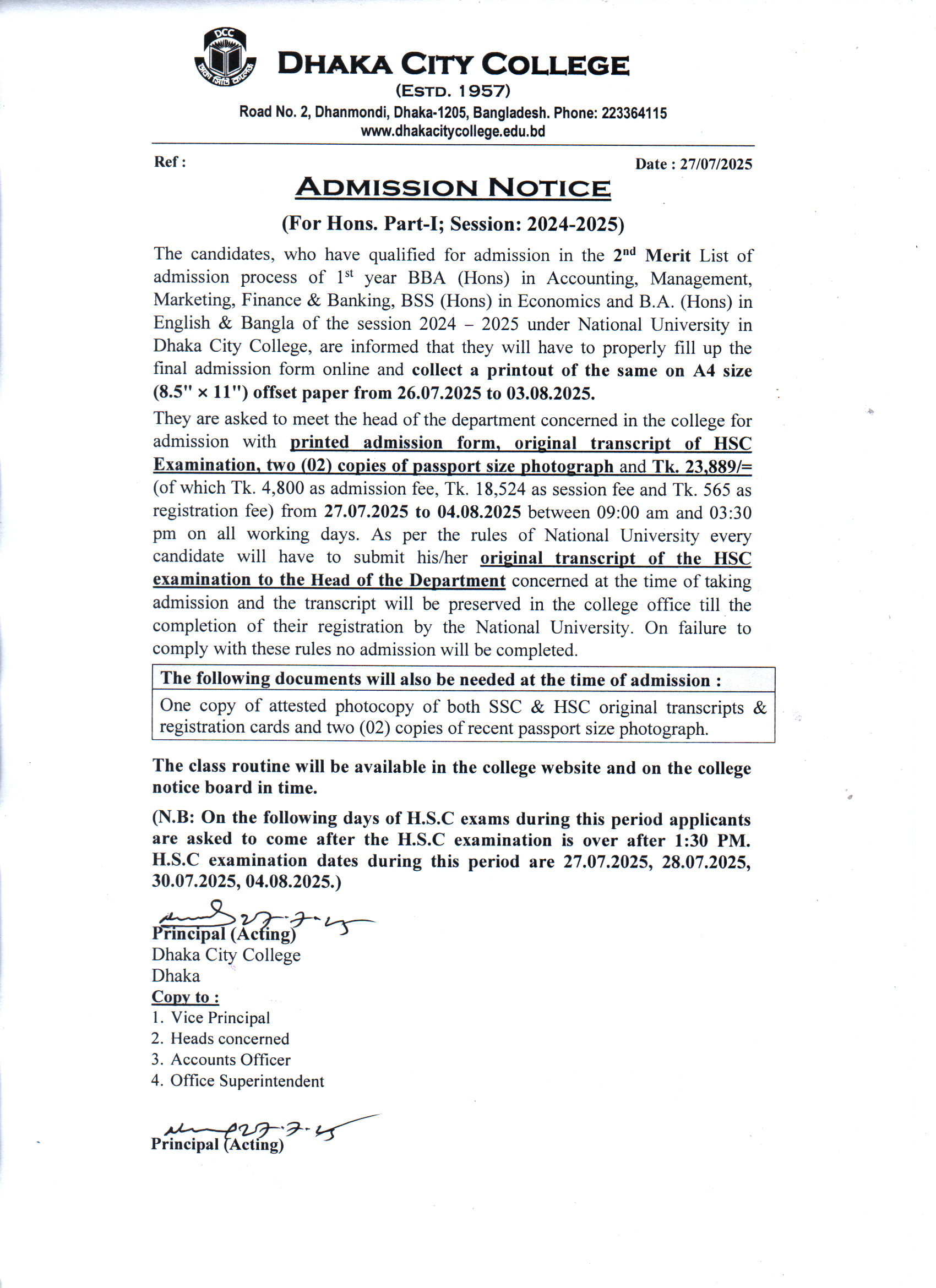Notice