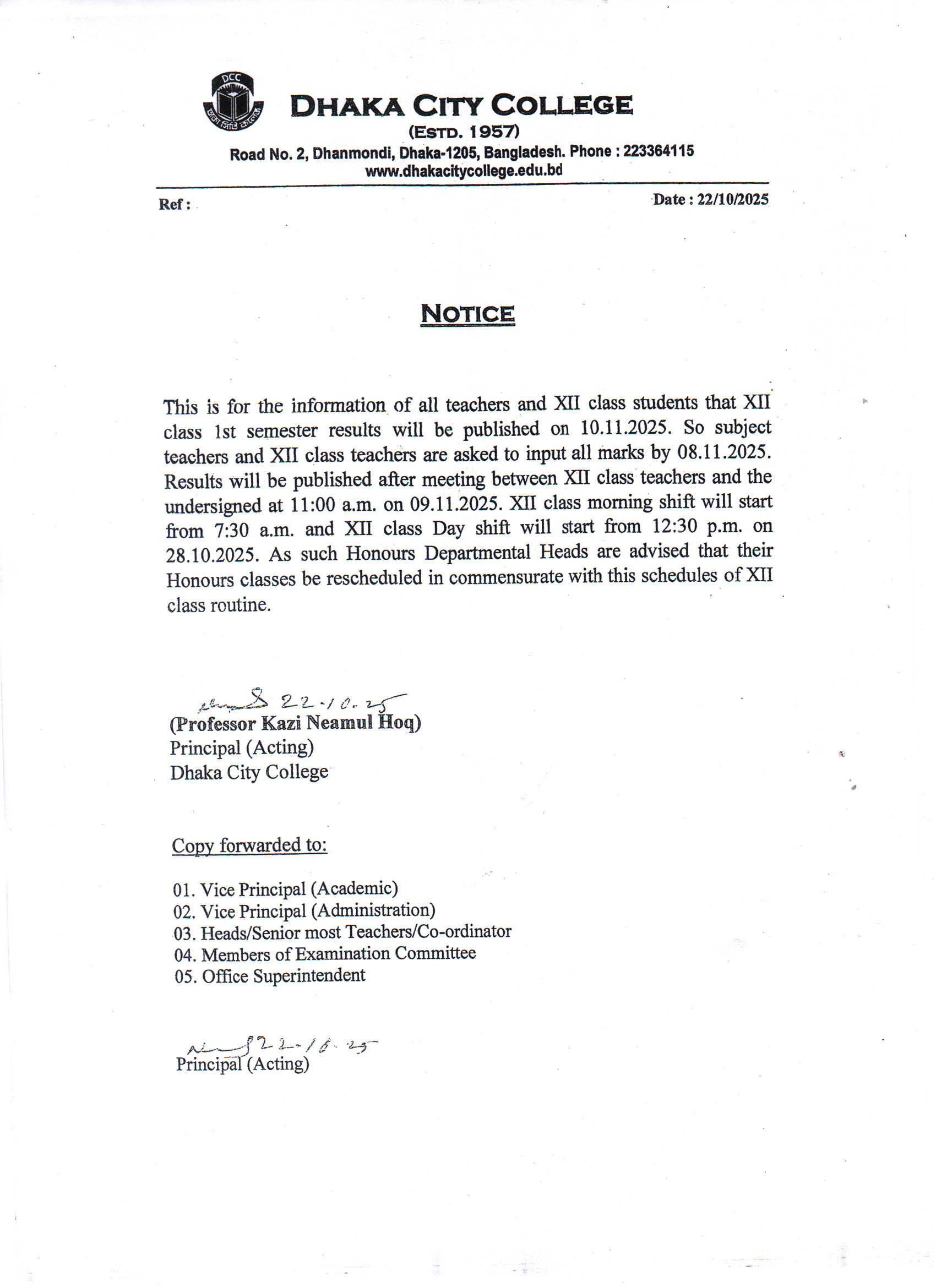 Notice