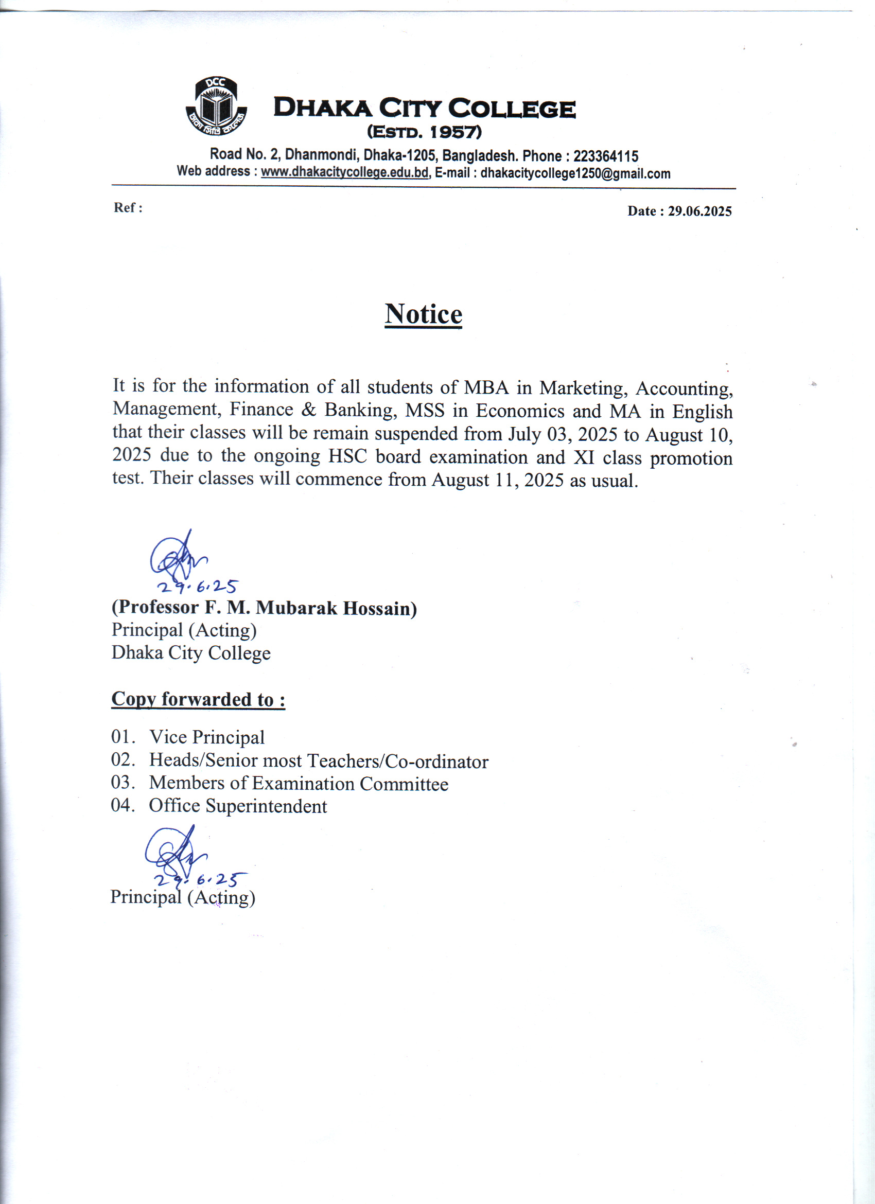 Notice