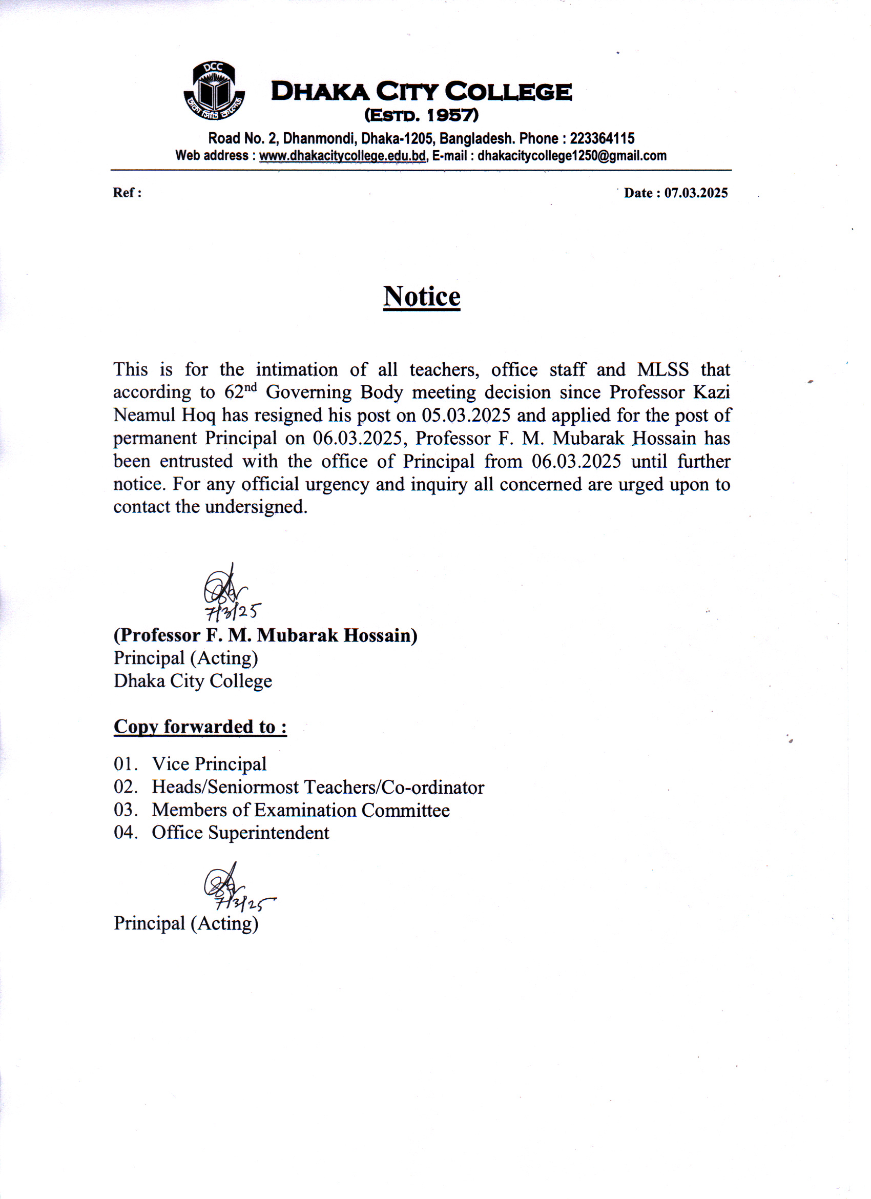 Notice
