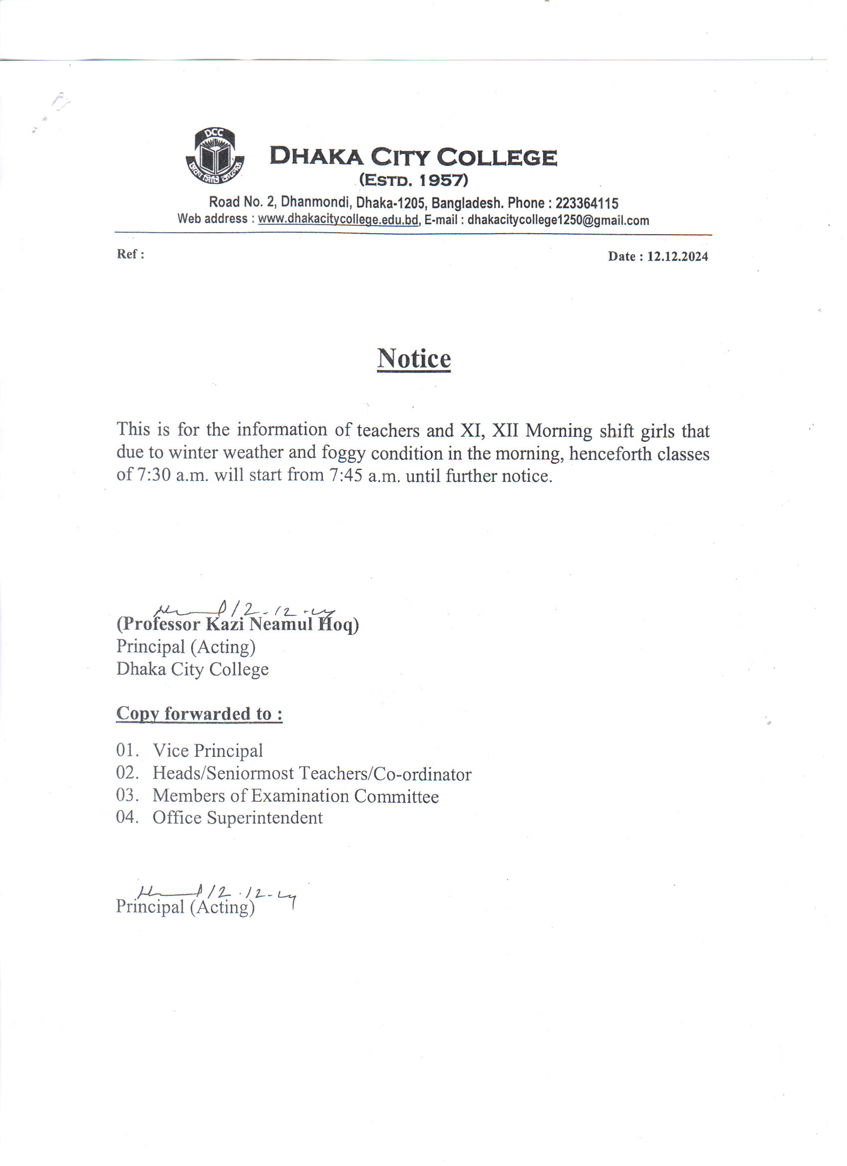 Notice